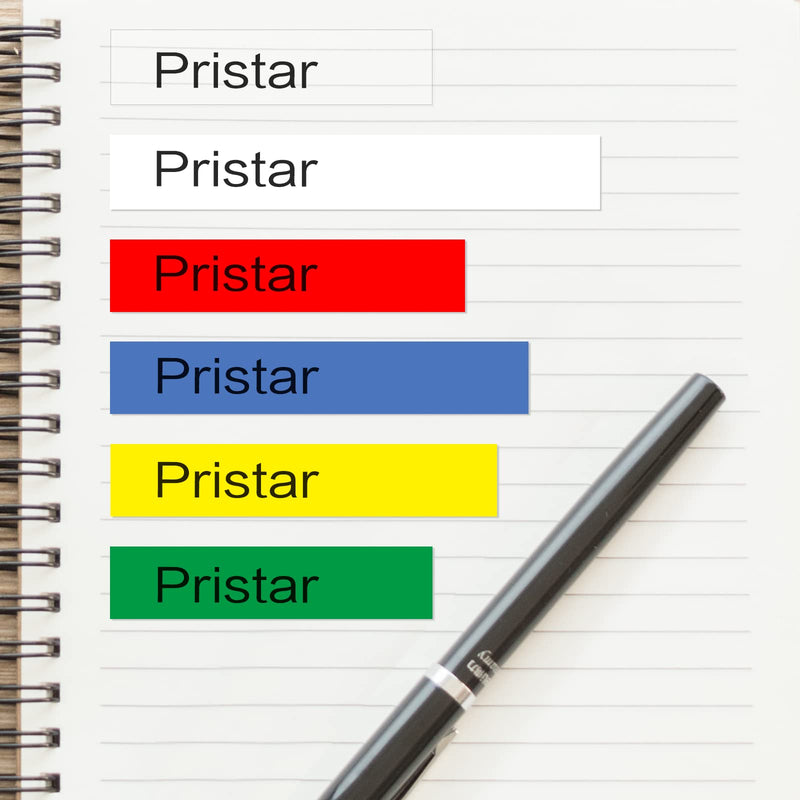 Pristar 18mm 0.7" Label Tape Replacement for Brother TZe-141 TZe-241 TZe-441 TZe-541 TZe-641 TZe-741 3/4 Inch TZ Laminated for Brother PT-D410 PT-D400 PT-D600 PT-D610BT PT-P700 PT-1830, 6-Pack