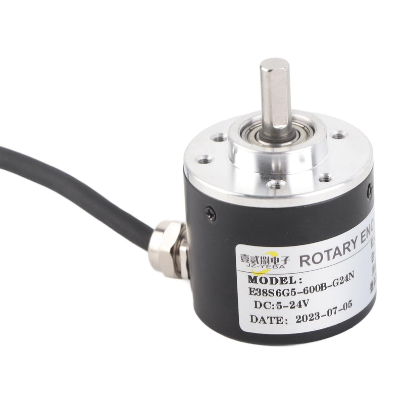 [Australia - AusPower] - 600P/R Rotary Encoder, Incremental Rotary Encoder, DC 5-24v 2 Phase, 600P/R Photoelectric Incremental Rotary Encoder, 5V-24V, AB 2 Phase Shaft 6 mm 