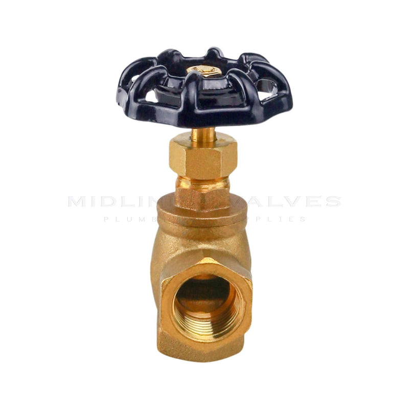 Everflow Supplies 74342-NL 3/4" ANGLE NO LEAD SHORT GLOBE VALVE WITH FEMALE THREADED IPS CONNECTIONS Single Pack 3/4 in.