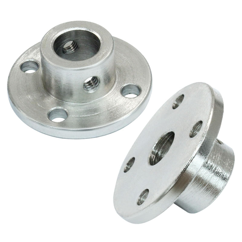 [Australia - AusPower] - Hordion 10mm Flange Shaft Coupling Connector, Rigid Flange Coupling Model Coupler Shaft Axis Fittings for DIY RC Model Motors, 4 Pack 