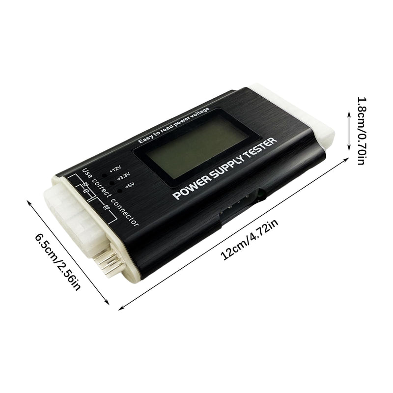 [Australia - AusPower] - Computer PC Power Supply Tester, Power Supply Host Inspection Maintenance Tester Tool with LCD Display, 20/24 4/6/8 Pin Power Supply Tester for ATX/ITX/TFX/BTX Power Supplies 
