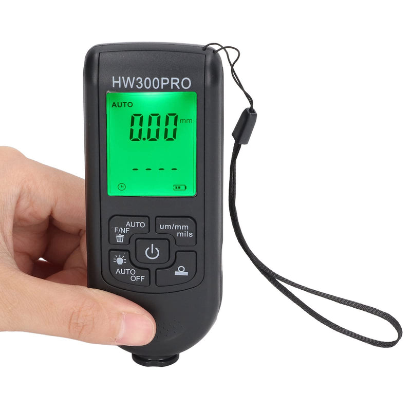 [Australia - AusPower] - Digital Coating Thickness Gauge, Ultra High Precision Probe, Lackmil Thickness Gauge for Measuring Paint Thickness in the Automotive Industry black 
