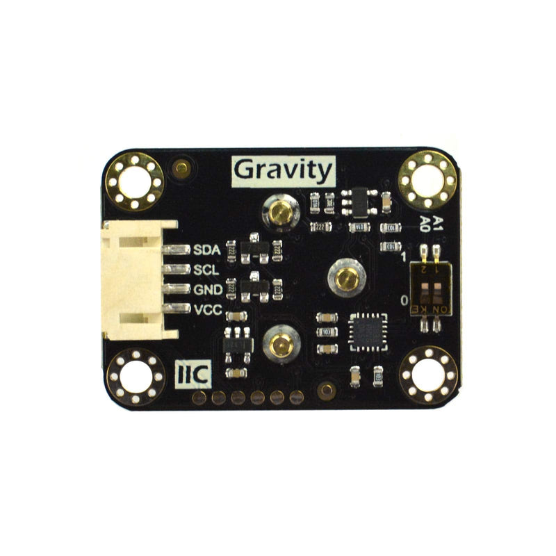 Gravity: I2C Electrochemical Oxygen (O2) Sensor Module | 0-25% Vol Range | Plug & Play Digital Gas Detector | No Soldering | 3.3V-5.5V for Arduino, ESP32, Raspberry Pi | IoT & Air Quality Monitoring