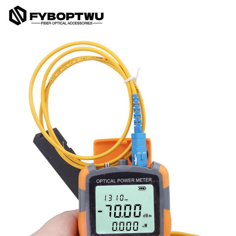 [Australia - AusPower] - 2pcs 4 in 1 Function Visual Fault Locator & OPM Portable Optical Power Meter (FC/SC/ST) & RJ45 Network Test & LED Lighting, Portable Fiber Optic Tester, Range: (-70) dBm ~ (+10) dBm OPM & VFL-10 2 
