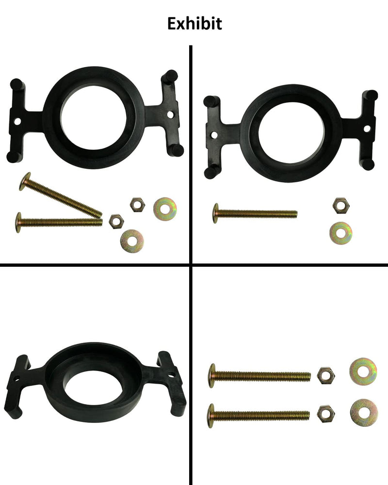 04-3817 Toilet Tank to Bowl Bolt Set Fit for Eljer Toilet and Most Flush Valve Opening Toilet Tanks with Gasket Solid Brass Kits
