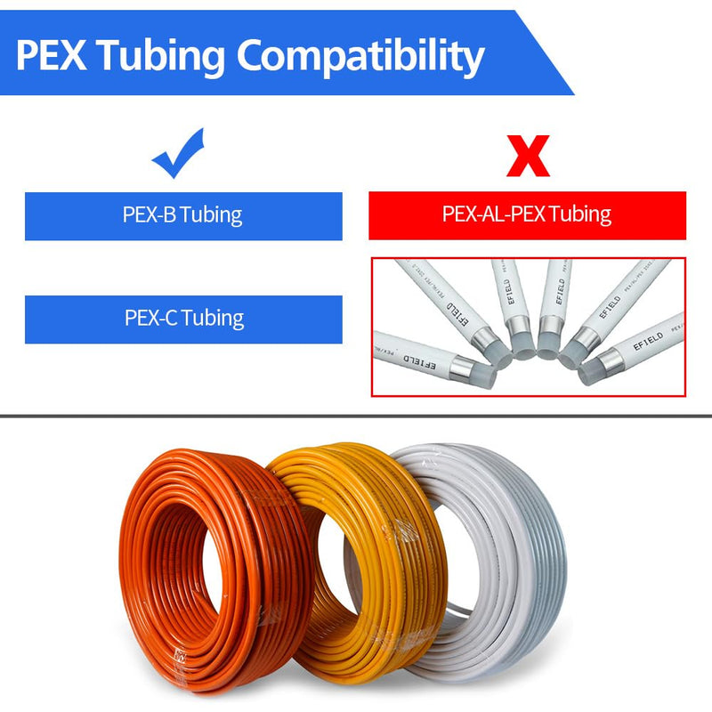 [Australia - AusPower] - 10 Pack 1/2" PEX Elbow Fittings, Brass Fittings for PEX Tubing Pipe (1/2" Elbow, 10) 10 × 1/2" Elbow 