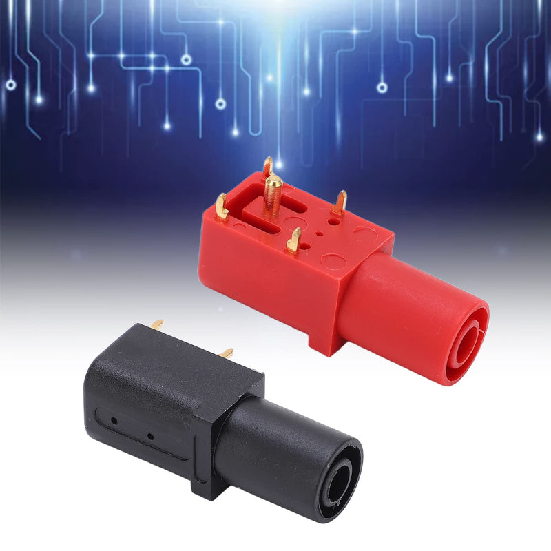 [Australia - AusPower] - 2Pcs 4mm Right Angle PCB Banana Sockets Plated Plug for Circuit Testing 2 Pack Solderable Banana Jacks for Electrical Connections 