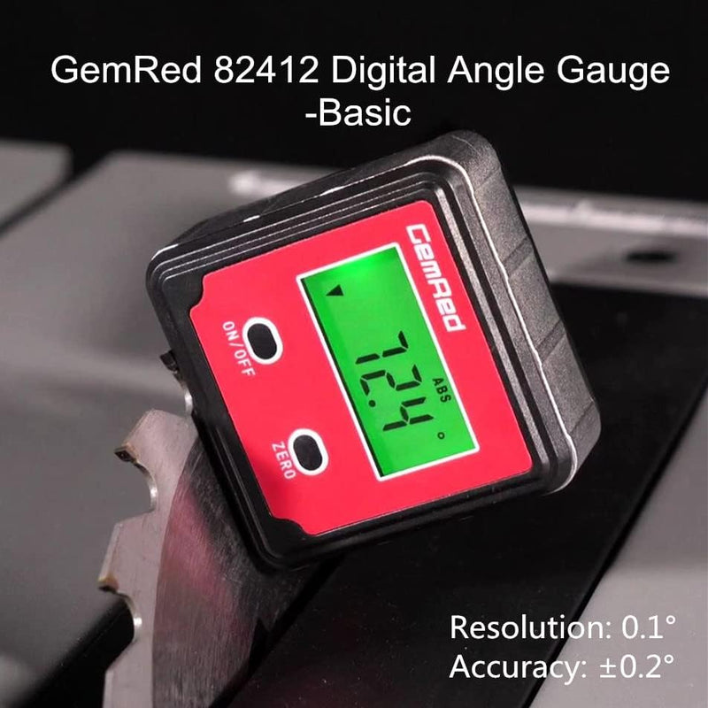 [Australia - AusPower] - GemRed 82412 Digital Angle Gauge (Green Backlight) 