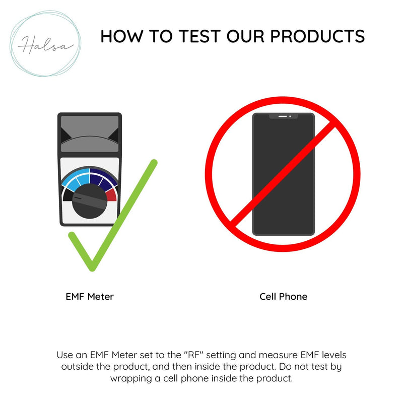 [Australia - AusPower] - Halsa EMF Protection Hat, Faraday Beanie. Anti Radiation, EMF RF Radiation Shielding Silver Fabric Lined. One Size Black 