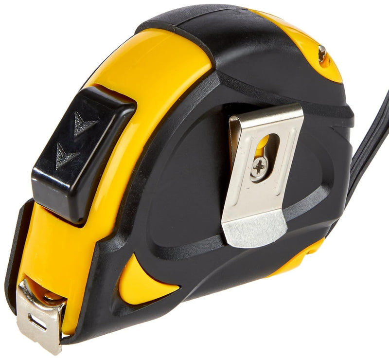 Amazon Basics Self Locking Tape Measure (5m) Scale MID Accuracy Black Yellow 5 m