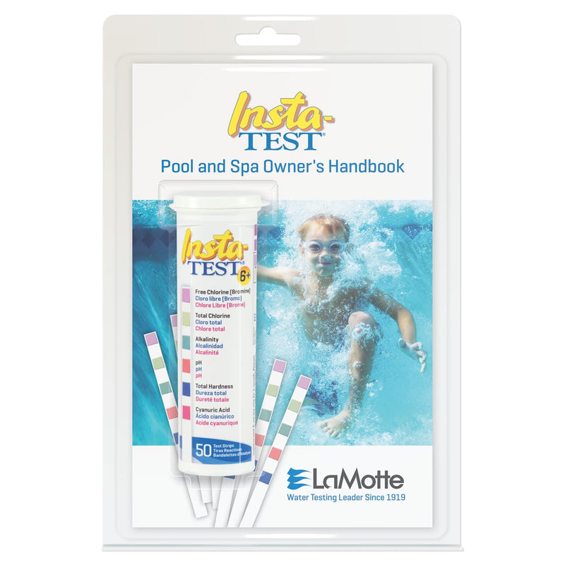 [Australia - AusPower] - Lamotte Insta-Test® 6 Plus Test Strips & Handbok, 3028-HB, Pack of 50 Strips 