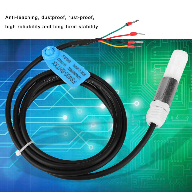 [Australia - AusPower] - AUNMAS Temperature Humidity Sensor, I2C Output Stainless Steel, Industrial Module for Automation Greenhouse SHT31 