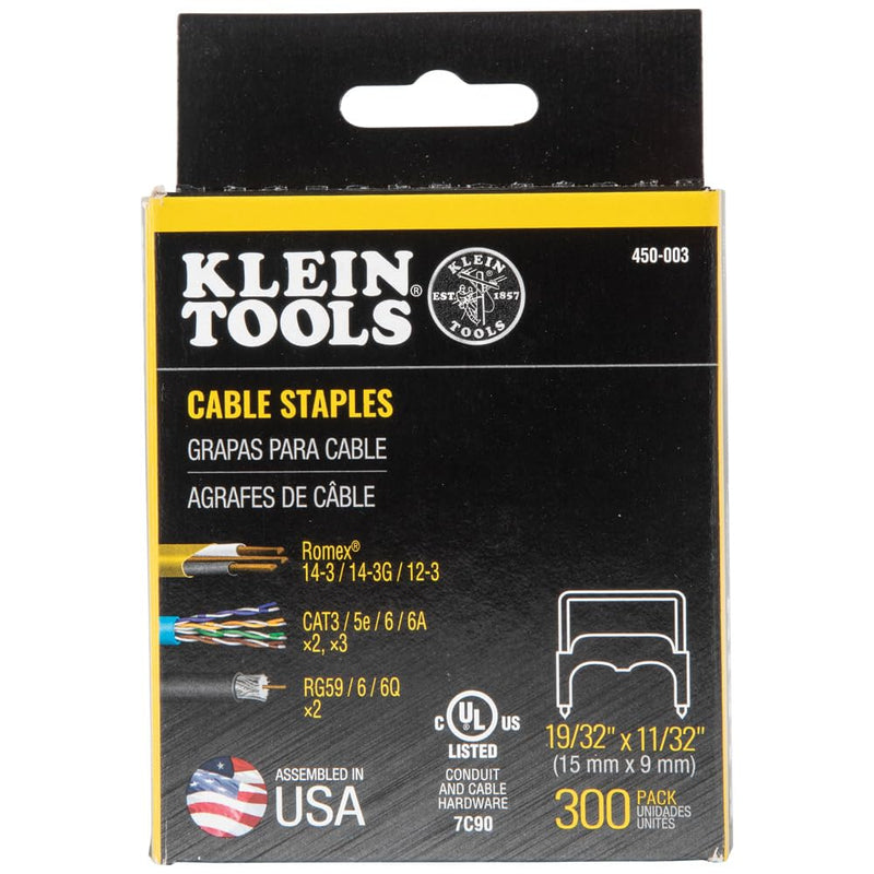 [Australia - AusPower] - Insulated Cbl Staples 31/64 "X13/64" Pk 300 