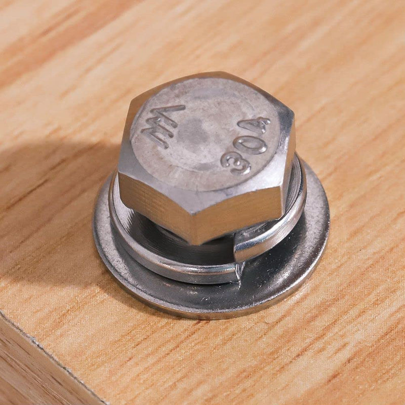 [Australia - AusPower] - Glvaner 14mm ID Stainless Steel Spring lock Washers (20 pcs) Stainless Steel 304 Splict Lock Washer Plain Finish 20 