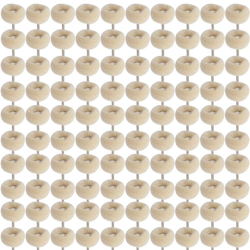 [Australia - AusPower] - 100 pcs 1/8inch Cashmere Polishing Buffing Wheel for Dremel - Buffing Wheel or Silver Polish Wheel - Watch & Jewelry Polishing Kit 100Pcs-cotton 