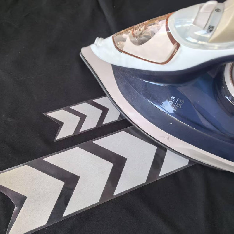High Visibility Silver Reflective Heat Transfer Vinyl Iron On Stickers Arrow MN-13 (1 inch x 10 Yard) 1 inc x 10 yard