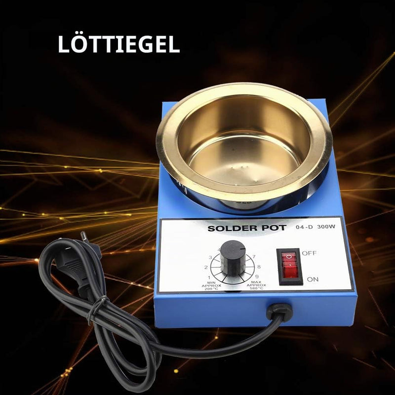 Soldering Pot, 220V 100mm Desoldering Bath, Melting Oven, Soldering Pot Tin Bath, Soldering Bath, Melting Pot, 300W, EU Plug