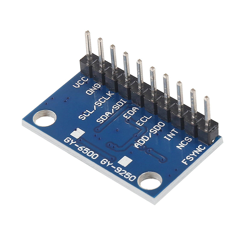 [Australia - AusPower] - MPU9250 GY-9250 9-Axis 9 DOF 16 Bit Gyroscope Acceleration Magnetic Sensor Pre-Soldered 9-Axis Attitude +Gyro+Accelerator+Magnetometer Sensor Module IIC/SPI MPU9250/6500 for Raspberry Pi ESP32 