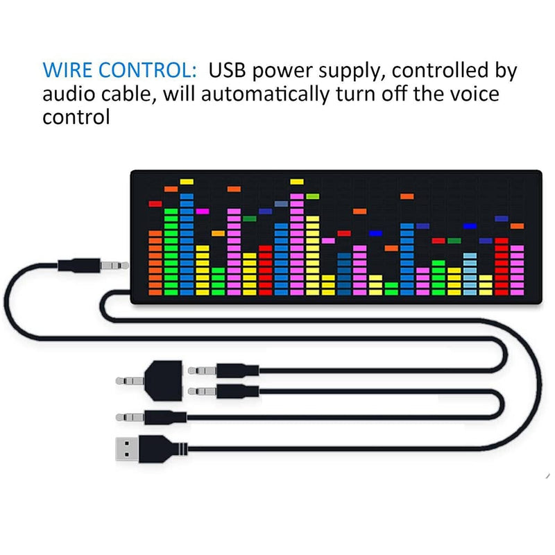 SPORTARC LED Music for Spectrum Display, VU Meter Display, Analyzer, Audio Connect Rhythm Lights, RGB Audio Level Indicator, Amplifier Board, Music Visualization Device