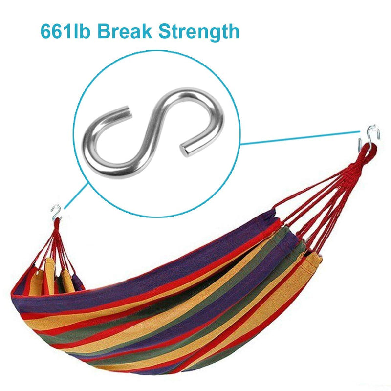 [Australia - AusPower] - ABSOK 5 Pcs S Hooks 304 Stainless Steel Heavy Duty S Hooks, 3.2 inches Long and 5/16 inches Thick,S Shaped Hanging Hook is Used to Hang Any Objects in hammocks, Swings, workshops or garages 