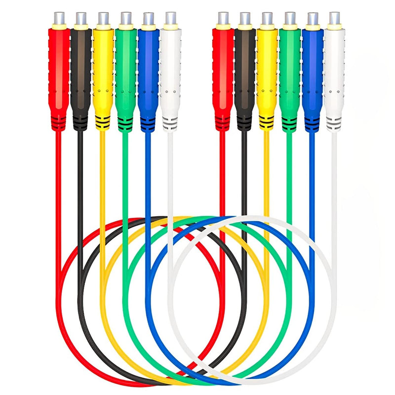 [Australia - AusPower] - 6Pcs Magnetic Test Leads Silicone Soft Flexible Jumper Test Wires 30V AC/5A 20AWG Professional Low Voltage Magnetic Jumper Wires HVAC Sensors Switches Test Lead for Testing 6Pcs Test Leads 