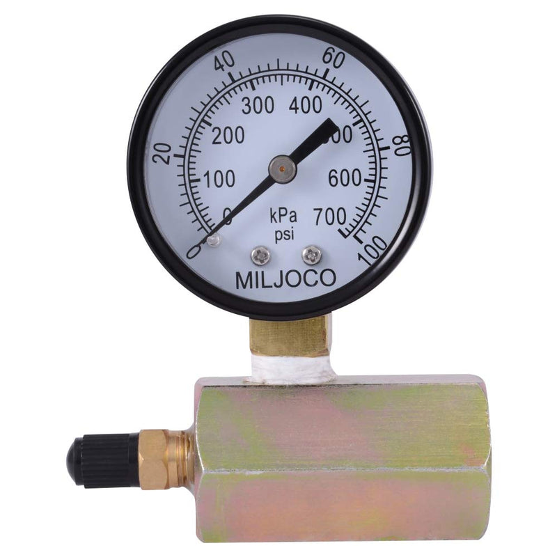 SharkBite 3/4 Inch Pressure Test Kit, 100 PSI, Push to Connect Brass Plumbing Fitting, PEX, Copper, CPVC, 25489Z