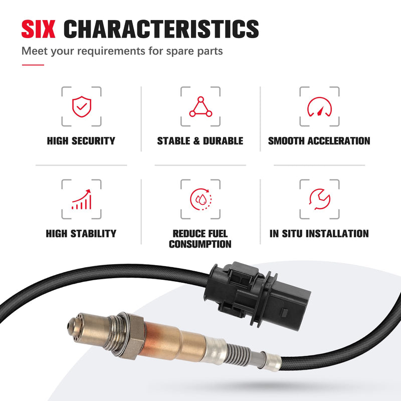 O2 Sensor Upstream for BMW 128i 323i 325i 328i 330i 525i 528i 530i 2006-2013, Oxygen Sensor Upstream Bank 1 Sensor 1, for BMW X3 Z4 3.0L 2.5L L6, Replace 11787558073 0258017099