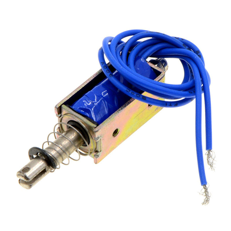 [Australia - AusPower] - DC 12V 1A 10mm Stroke 600g Push Pull Open Frame Solenoid Electromagnet 