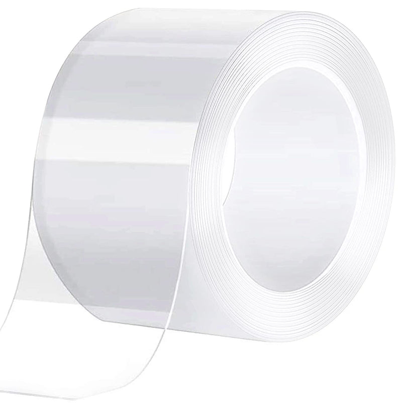Caulk Tape Clear 1.96 Inch x 33 Feet, Waterproof, Self Adhesive, Anti-Grease, PMMA Sealing Caulking Strip for Kitchen Sink Bathtub Bathroom Shower Toilet 1.96 Inch Width x 33 Feet Length
