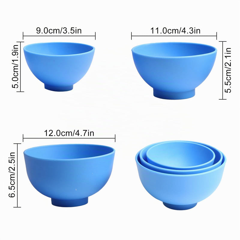 Dental Optispatel Material Mixing Bowl with 3-Colour Spatula / Plastic Spatula | Plastic spatulas for alginate casts and plaster materials, 6 pieces