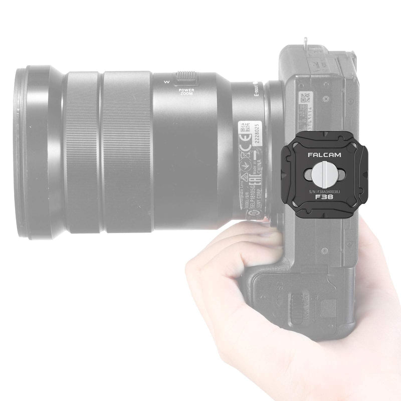 [Australia - AusPower] - ULANZI F38 Camera Quick Release Plate w 1/4" to 3/8" Screw Thread, Quick Release System QR Plate Camera Tripod Mount Adapter for Sony Canon Monopod DSLR Stabilizer Slider DJI Switch Between Stablizer 