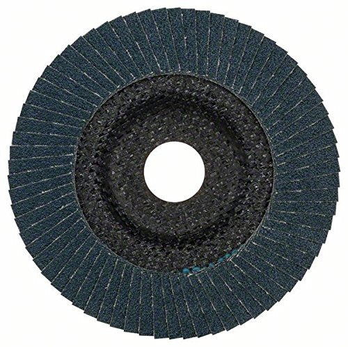 Bosch Accessories Professional Flap Disc for Angle Grinder Various Materials Straight Design Diameter 125 mm Grit 80 Black 80 grit
