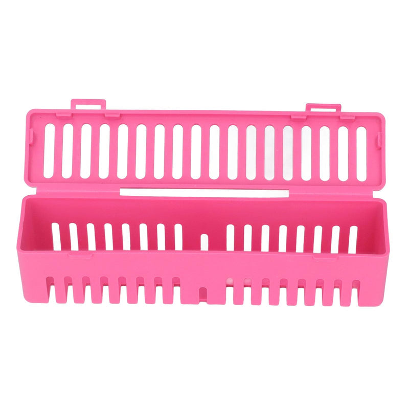 [Australia - AusPower] - Plastic Dental Autoclave Container, Dental Instrument Autoclave Box, Plastic Dental Box, Instrument Cleaning Container (pink) 