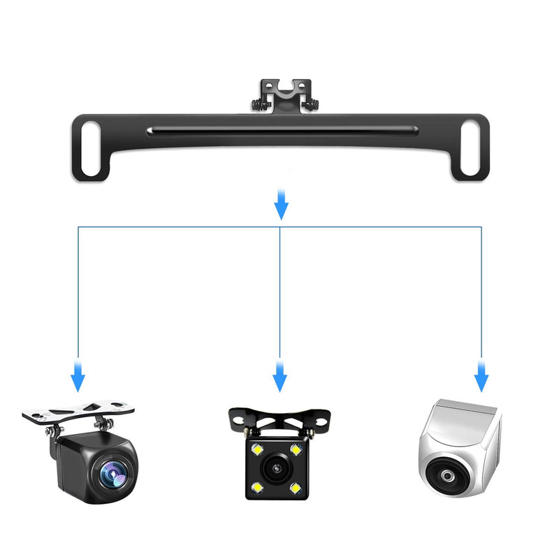 [Australia - AusPower] - Universal Car Rear View Camera License Plate Bracket,Dash Cam Mirror Camera Kit Accessories Rearview Camera Mount, Only Installation Holder for Backup Camera Reverse Camera 