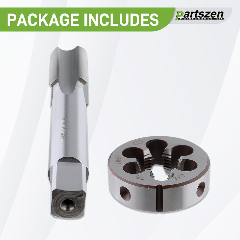 [Australia - AusPower] - 3/4-16 Right Hand Thread Tap and Die Set UNF HSS,3/4" - 16 TPI RH 