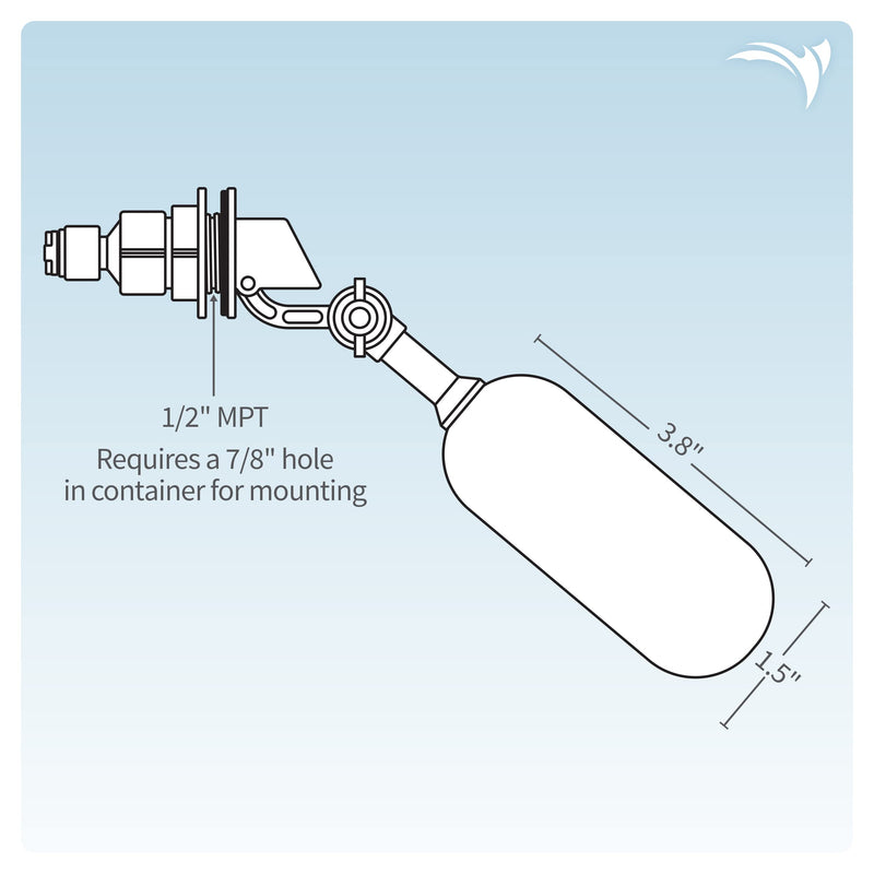 [Australia - AusPower] - AquaticLife Float Valve Kit for RO & RO/DI Systems 