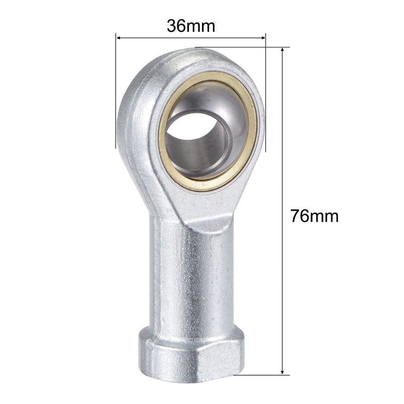 [Australia - AusPower] - uxcell 2pcs SI14TK PHSA14 Spherical Rod End Bearing 14mm Bore Self-lubricated Joint Bearing M14x2.0 Right Hand Female Thread Connector 