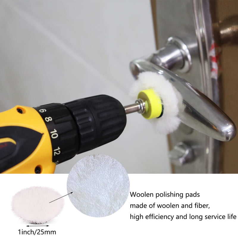 [Australia - AusPower] - 1inch Sandpaper 40-7000grit Sanding Disc with Shank Backer Plate and Soft Foam Buffering Pad Grinding Abrasive Sponge Sanding Disc Pad Kit for Wood Metal Mirror Jewelry Car 132PCS 1inch-131pcs 