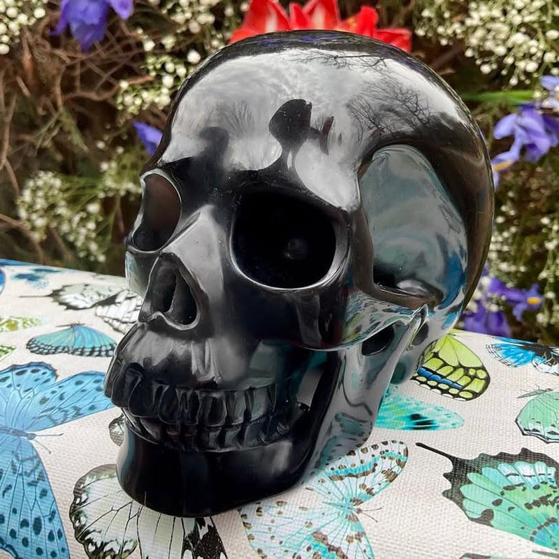 3 Inch Large Black Obsidian Skull