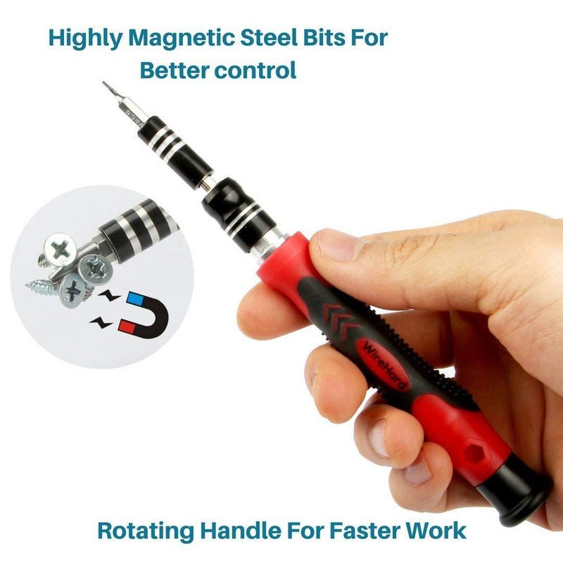 [Australia - AusPower] - 62 in 1 Precision Screwdriver Set Computer Repair Tool Kit with Extra Magnetic Specialty Steel Multi Bit 