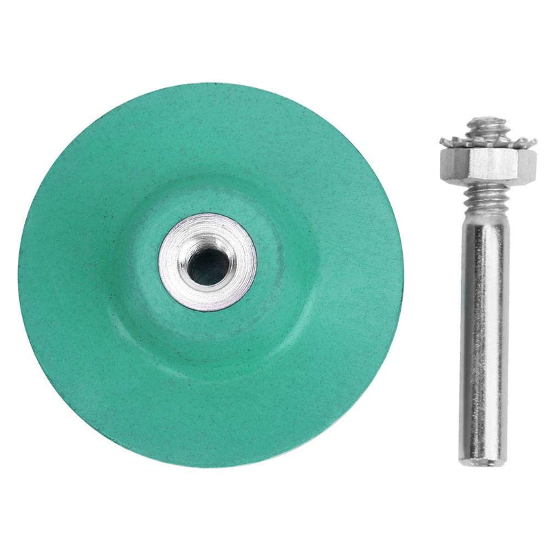 Bristle Disc with Connecting Rod, Drill Accessories for Metal Fine Processing Cleaning Polishing Grinding Deburring Removal of Rust Scratches (Green 50#)