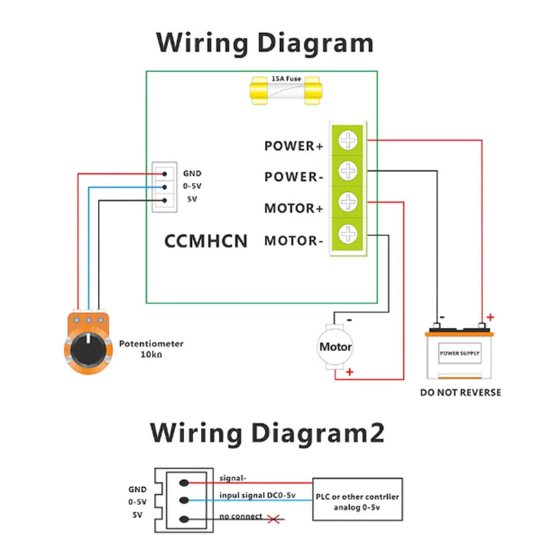 [Australia - AusPower] - Greartisan 6V-90V 15A PLC DC Motor Speed Controller PWM Variable Speed Regulator Governor Switch CCMHCN with Speed Control Knob DC 6-90V 15A 