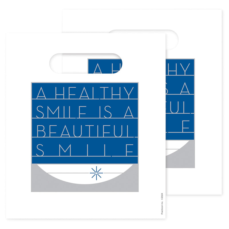 [Australia - AusPower] - Beautiful Smile Dental Giveaway Bags, 7-3/4" x 9", Pack Of 100 