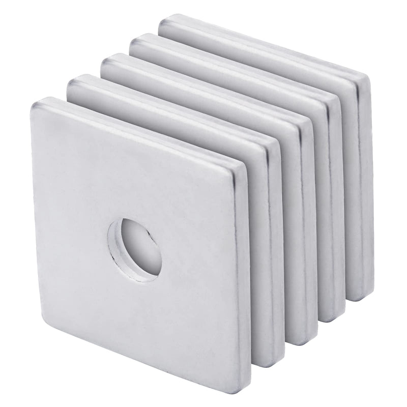 [Australia - AusPower] - Squares Washer Galvanized Heavy Duty Plate Fastener Square Plate Washers, 16mm x 40mm x 40mm x 2.8mm, 20 Pieces 