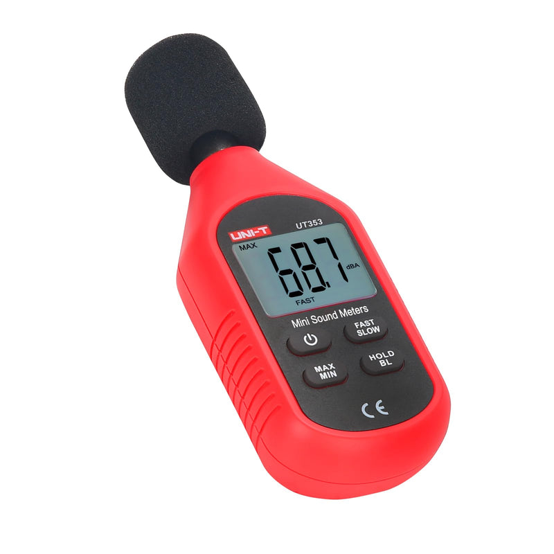 [Australia - AusPower] - UT353 Mini Sound Level Meters, Digital Decibel Meter 30-130dB Audio Noise Volume Measure Device with Backlight LCD Display 