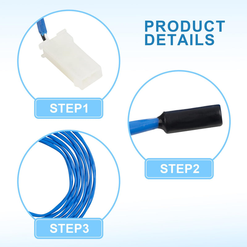 [Australia - AusPower] - 337-60406-02 74'' Coil Temperature Sensor for TRAULSEN Freezer, Fits Models G100, G110, G120XX, G12000, G200, G210, G220XX, G22013, G300, G310XX, G313XX and G320, Replaces 334-60406-02, 337-60071-02 