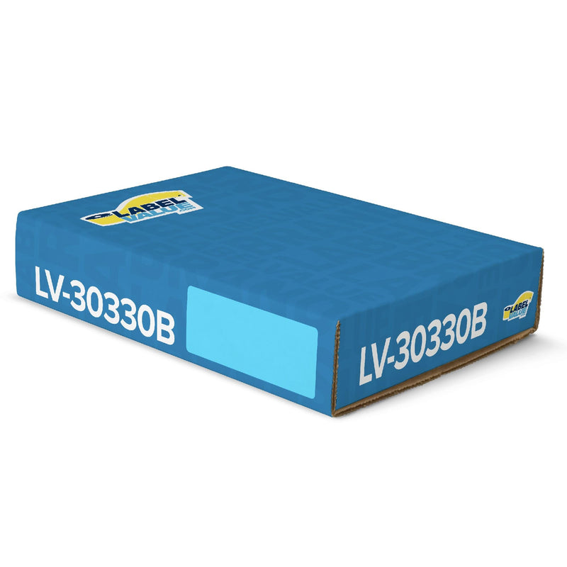 LabelValue LV-30330B 3/4" x 2" Blue Return Address Direct Thermal Labels Compatible with Dymo 450 Series and Earlier LabelWriter Printers - 750 Labels Per Roll
