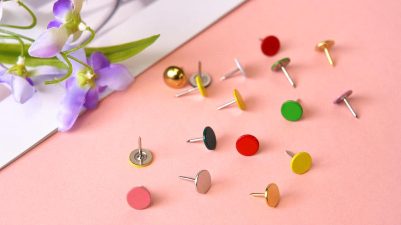 uxcell 80-piece silver tone upholstery nails, 16mm x 25mm furniture tacks set