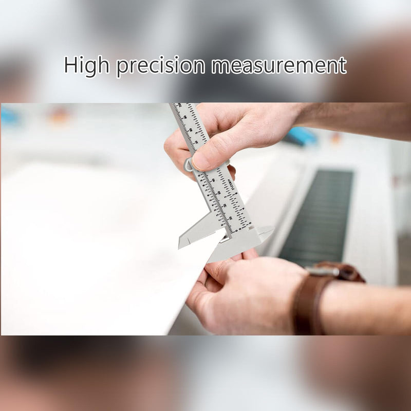 [Australia - AusPower] - Set of 4 Digital Callipers, 150 mm Precision Calliper, Digital 0.01 mm, Plastic Caliper, Analogue Accuracy Thrust Gauge, Small for Household, Office, Students, Buttons, Jewellery Measurement 