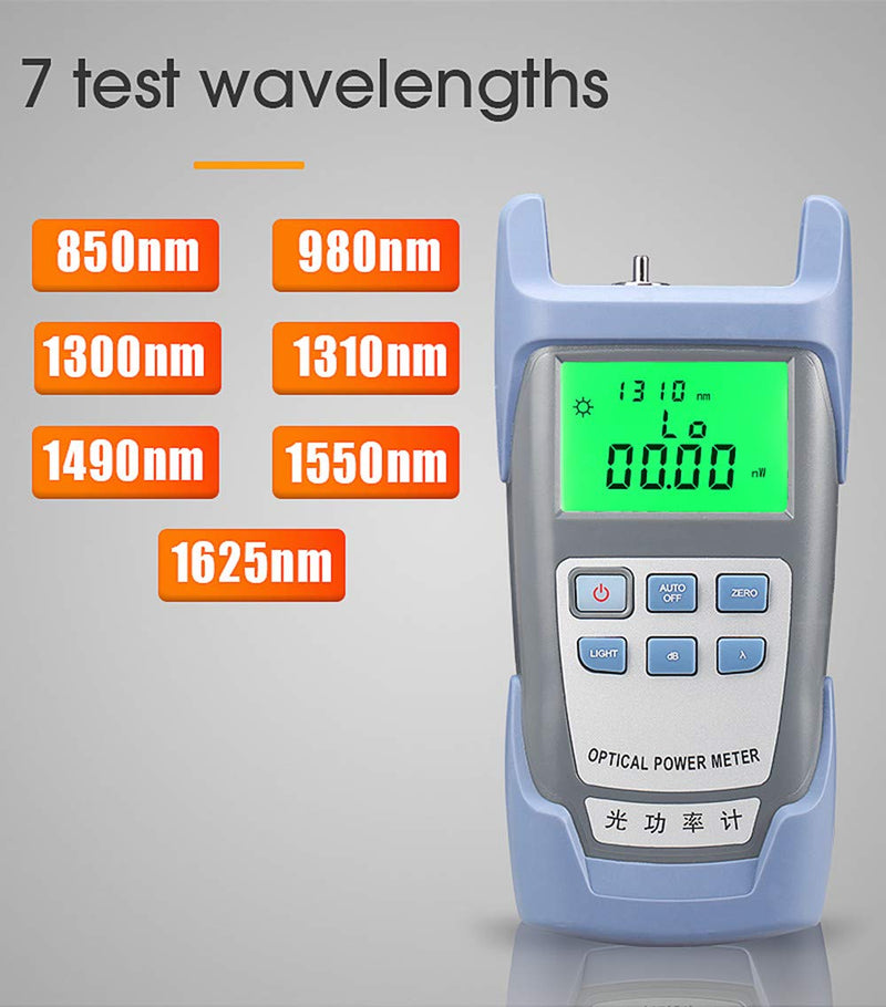[Australia - AusPower] - DAXGD FTTH Fiber Optical Power Meter Fiber Optical Cable Tester 70dBm~+10dBm Working Wavelength 850-1625nm 